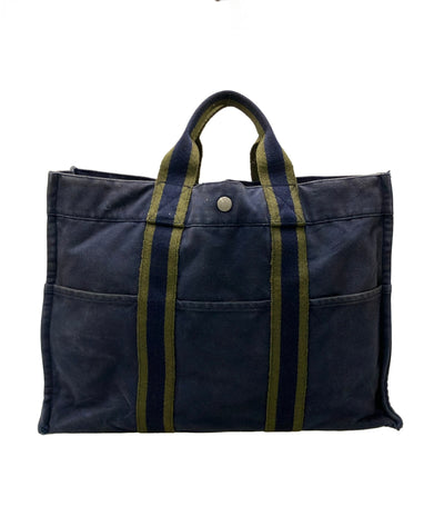 HERMES トートバッグ キャンバス フールトゥMM レディース エルメス
