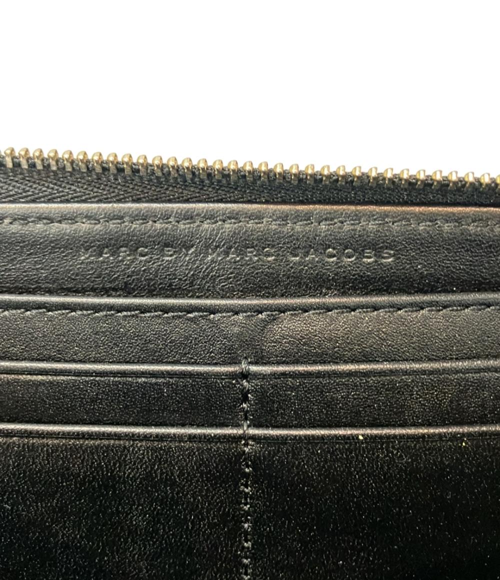 美品 マークバイマークジェイコブス ラウンドファスナー長財布 レディース MARC BY MARC JACOBS