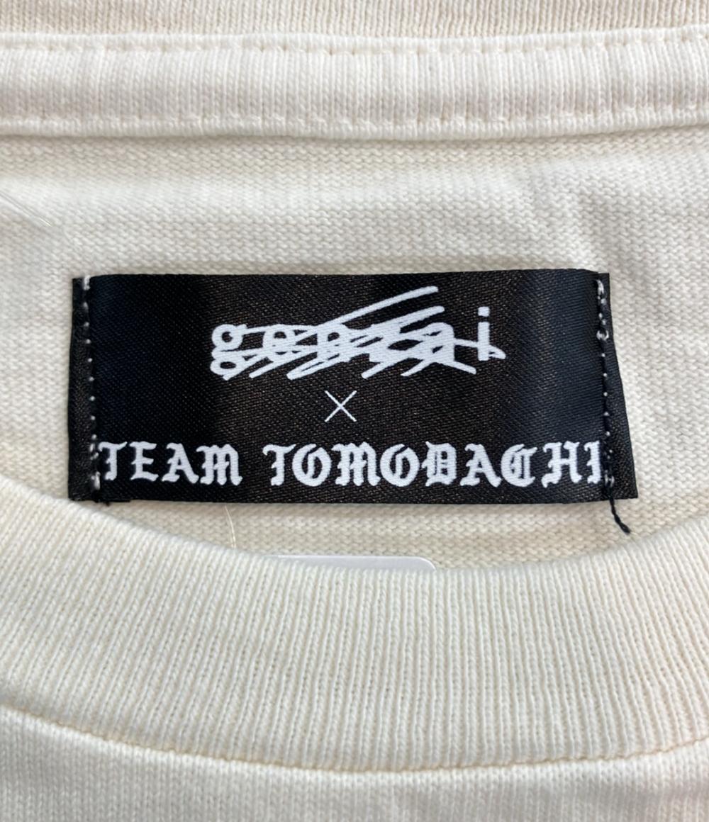 美品 ゲンザイ 半袖Tシャツ ×TEAM TOMODACHI GZ1103 メンズ SIZE L genzai