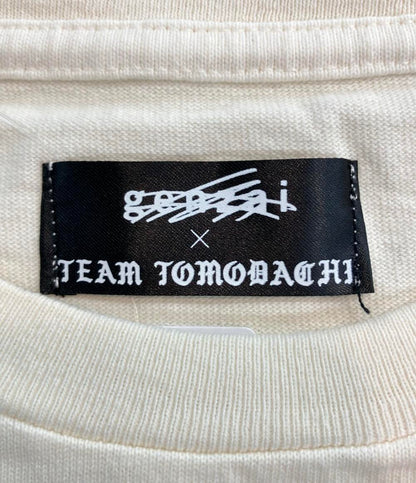 美品 ゲンザイ 半袖Tシャツ ×TEAM TOMODACHI GZ1103 メンズ SIZE L genzai