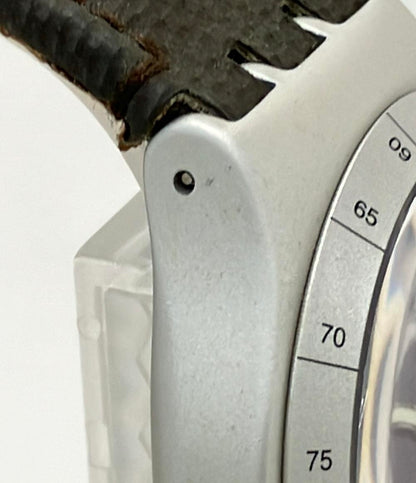 スウォッチ 腕時計 IRONY クオーツ ブラウン メンズ Swatch