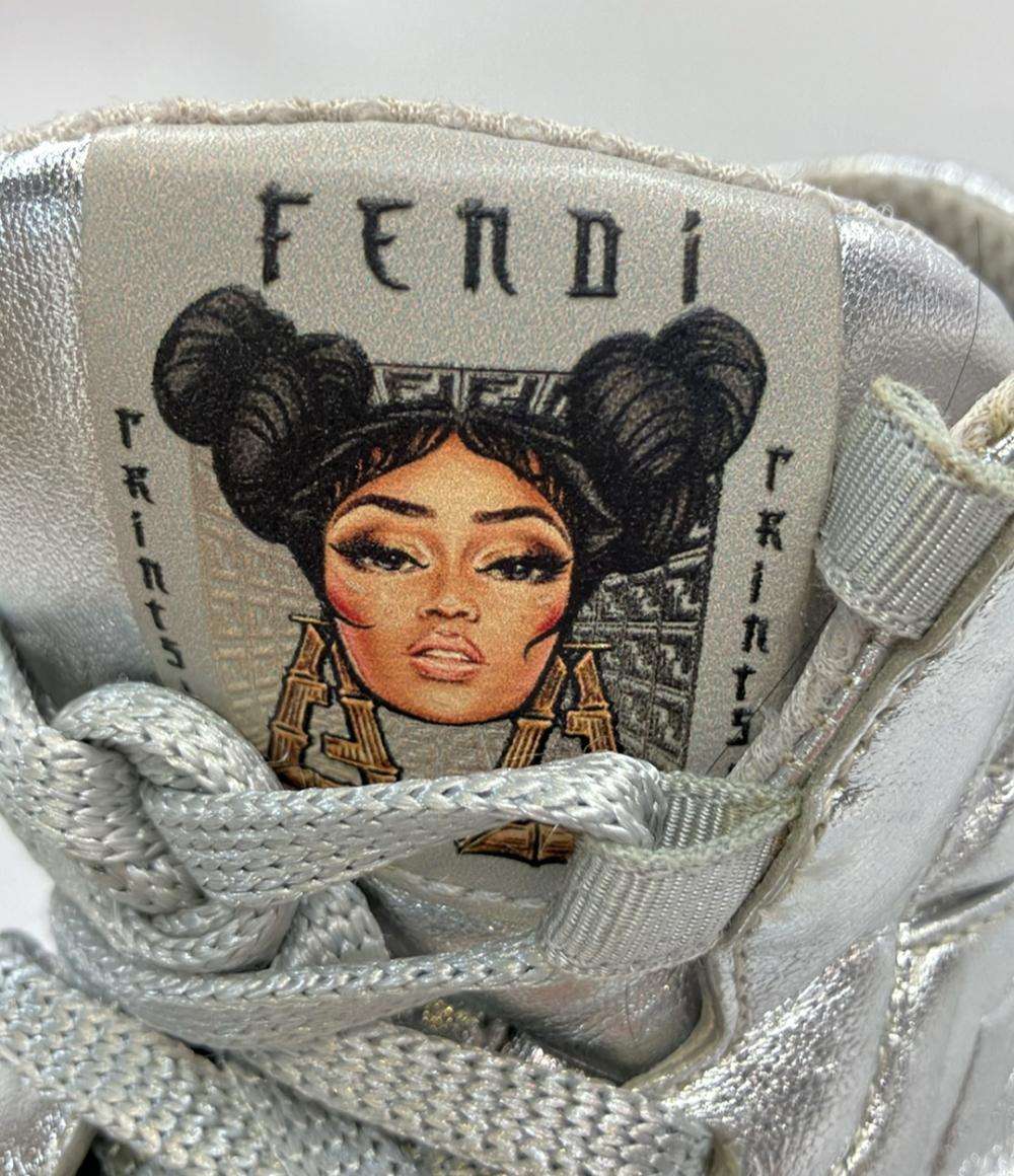 FENDI / ズッカ柄/ハイカットスニーカー/29cm/BRW/7E1570// フェンディ ハイカットスニーカー × ニッキーミナージュ ズッカ柄