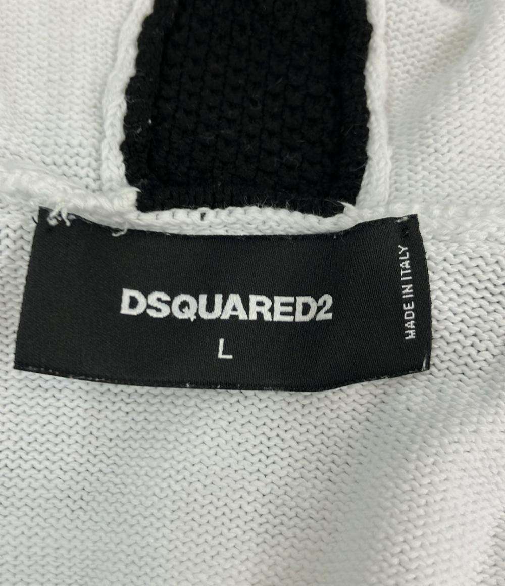 DSQUARED2 長袖パーカー 切り替し S71HA0652 メンズ SIZE Ｌ ディースクエアード