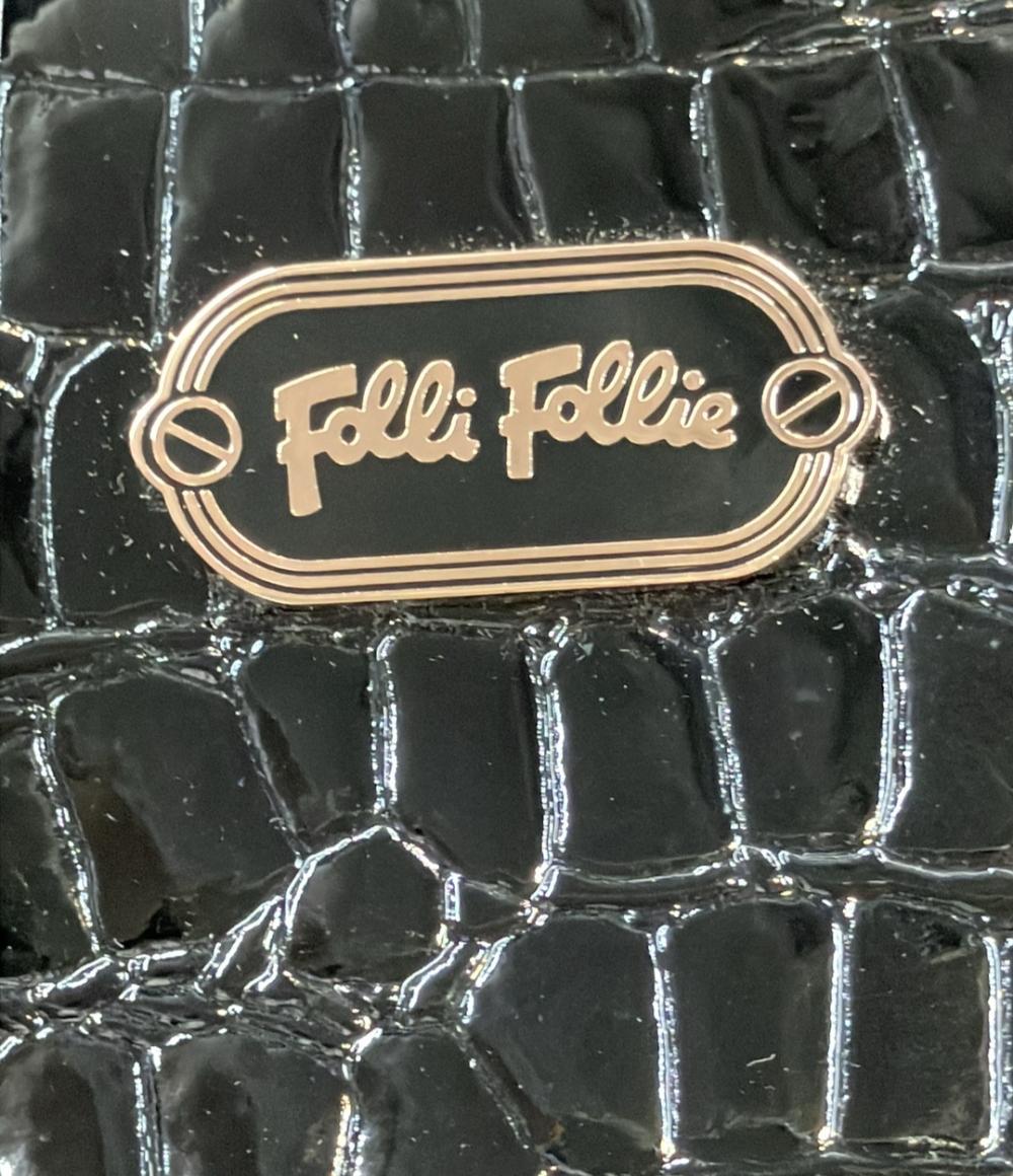 フォリフォリ ハンドバッグ クロコ型押し レディース Folli Follie