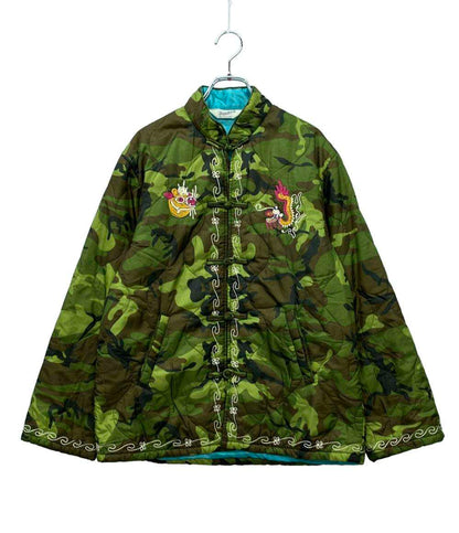 TENDERLOIN キルティングジャケット チャイナボタン 迷彩柄 メンズ SIZE XS テンダーロイン