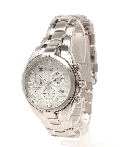美品 CITIZEN 腕時計 オルタナ ソーラー ホワイト H570-S030757 メンズ シチズン