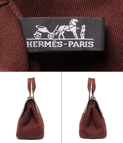 HERMES ハンドバッグ シルバー金具 トワルシェブロン ヴァルパライソ PM レディース エルメス
