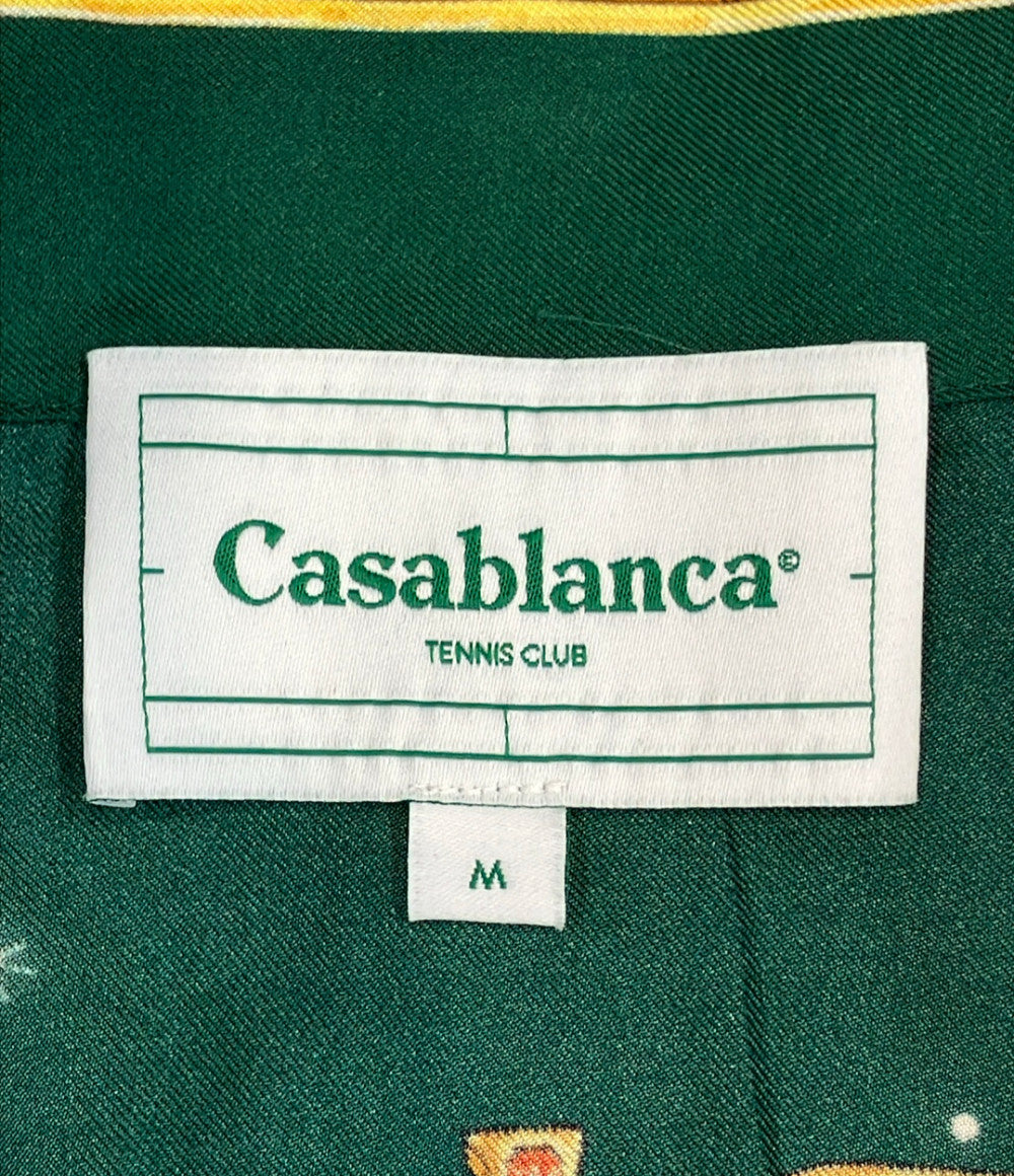 Casablanca 長袖 ジョワイユ・ダフリーク シルクシャツ メンズ SIZE M カサブランカ