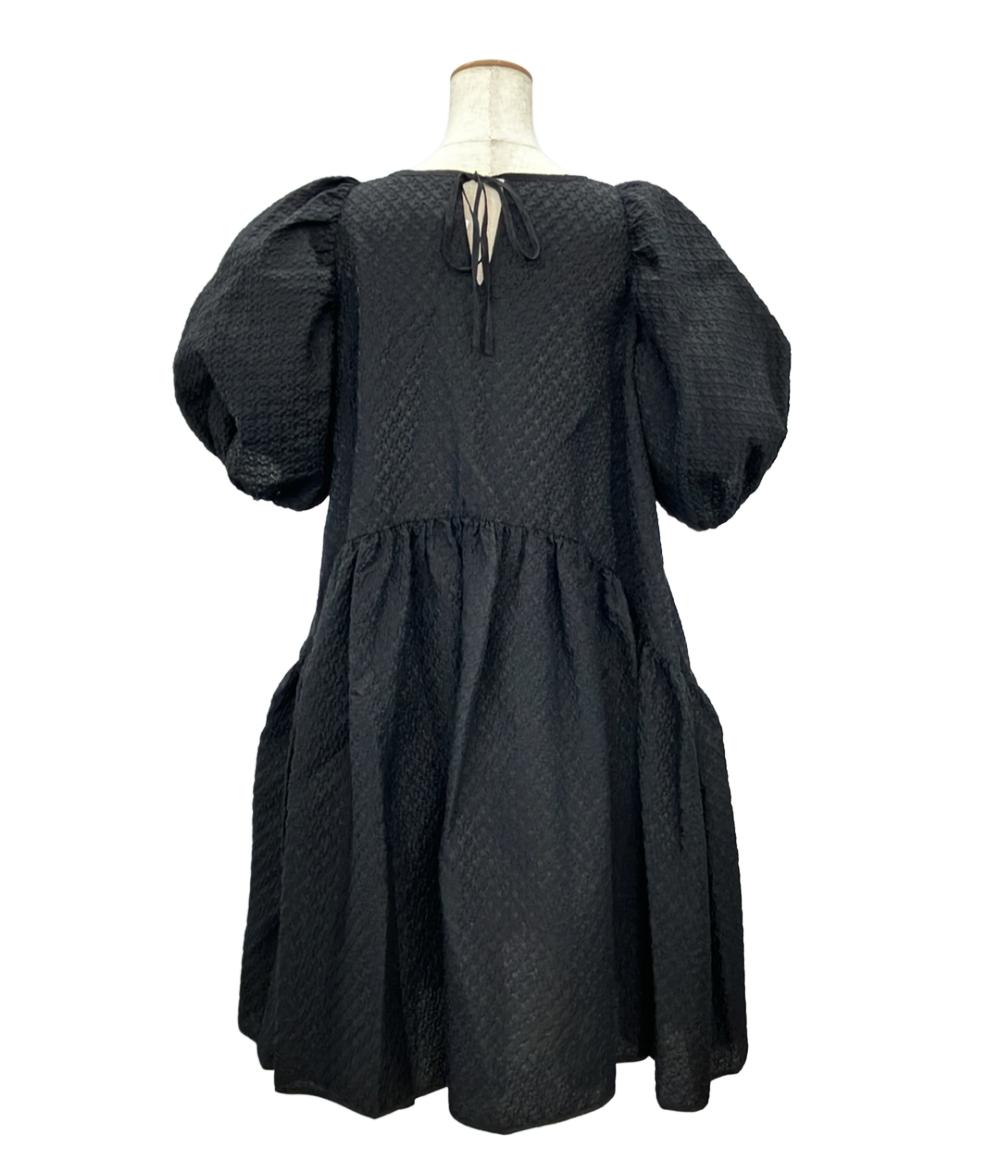 美品 セシリーバンセン パフスリーブフレアワンピース レディース SIZE 14 (L) CECILIE BAHNSEN