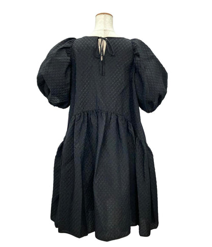 美品 セシリーバンセン パフスリーブフレアワンピース レディース SIZE 14 (L) CECILIE BAHNSEN