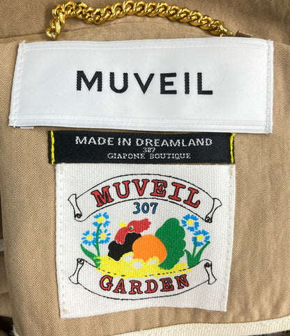 MUVEIL コート フラワーエンブロイダリーオーバー 刺繍 23SS ガーリー＆フェミニン MA224FC001 レディース SIZE 40 (L) ミュベール