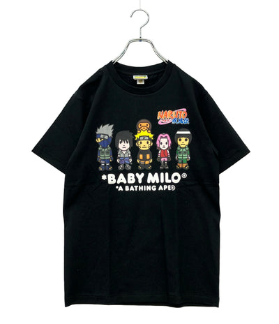 美品 A BATHING APE 半袖Tシャツ NARUTO -ナルト- 疾風伝 BAPE x Naruto Milo #3 Tee Black メンズ SIZE S アベイシングエイプ