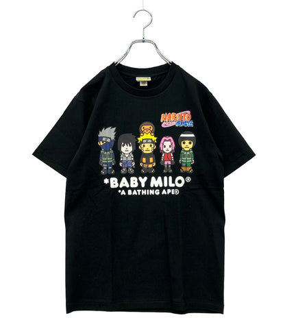 美品 A BATHING APE 半袖Tシャツ NARUTO -ナルト- 疾風伝 BAPE x Naruto Milo #3 Tee Black メンズ SIZE S アベイシングエイプ