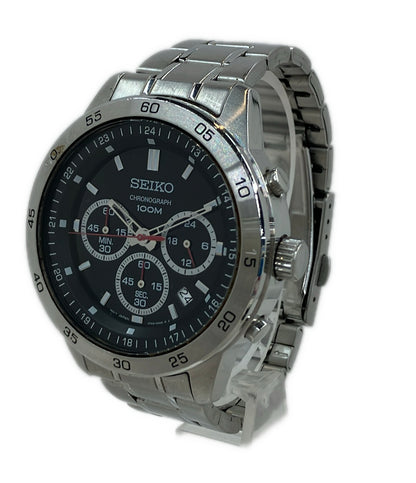 SEIKO 腕時計 クオーツ ブラック 4T53-00A0 メンズ セイコー