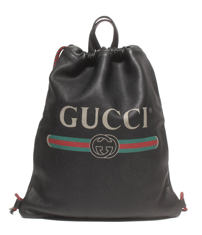 GUCCI リュック ドローストリングナップサック ロゴプリント 516639 525040 メンズ レディース グッチ