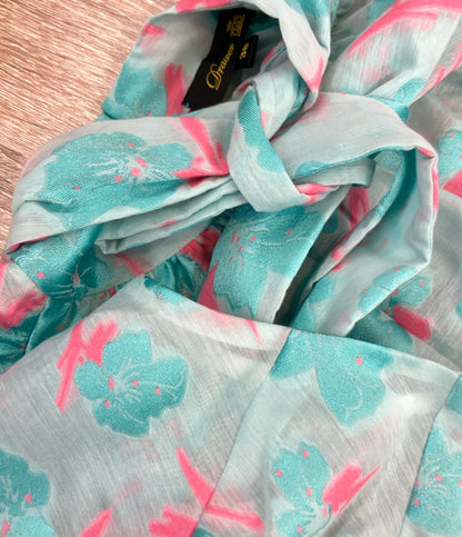 Drawer 長袖ブラウス フラワージャカード 花柄 6521-299-1066 レディース SIZE 38 (S)