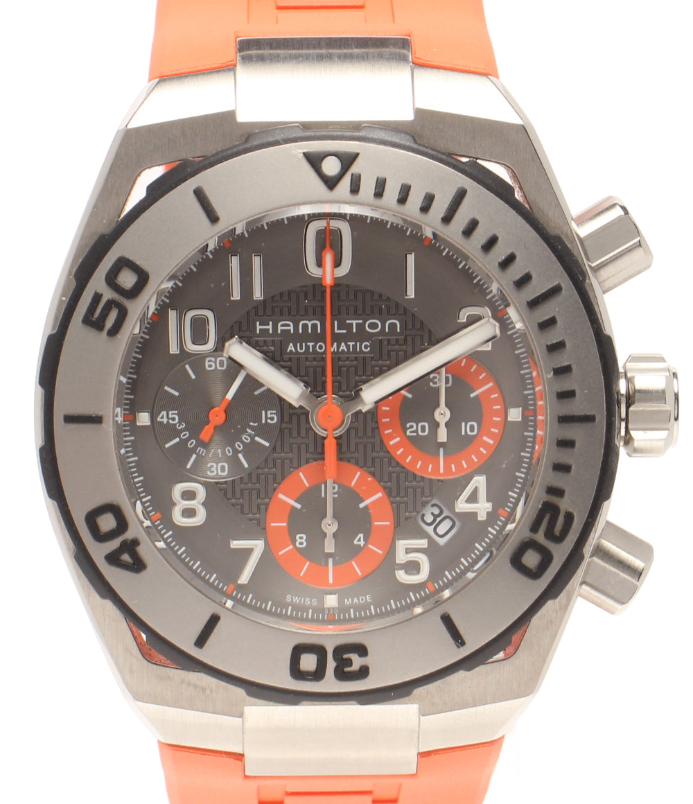美品 HAMILTON 腕時計 自動巻き シルバー H787160 メンズ ハミルトン