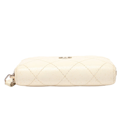 CHANEL コインケース ゴールド金具 キャビアスキン マトラッセ 27番台 ココマーク レディース シャネル