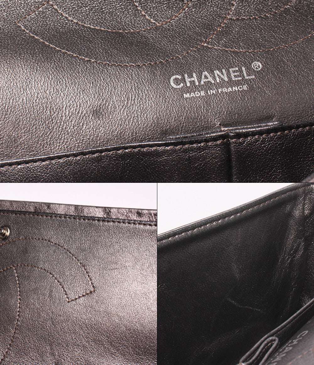CHANEL ショルダーバッグ 肩掛け 斜め掛け ダブルチェーン ダブルフラップ シルバー金具 12番台 2.25 レディース シャネル