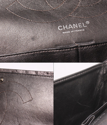 CHANEL ショルダーバッグ 肩掛け 斜め掛け ダブルチェーン ダブルフラップ シルバー金具 12番台 2.25 レディース シャネル