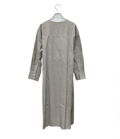 ebure 長袖ワンピース シャツワンピース ベルト付き ストライプ 2710700541 レディース SIZE 38 (S) エーブル