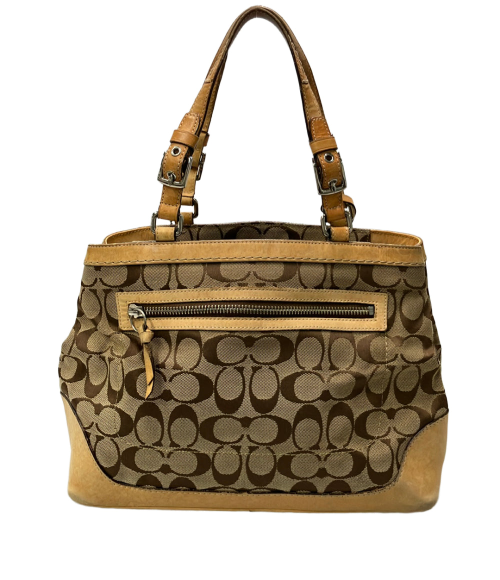 COACH ハンドバッグ トートバッグ キャンバス レザー シグネチャー 6830 レディース コーチ
