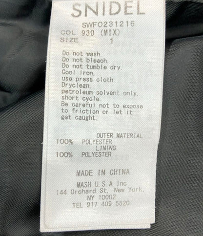 スナイデル ノースリジャケットミニワンピース 23ss SWFO231216 レディース SIZE 1 (S) snidel
