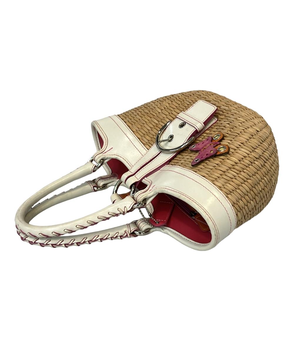 コーチ ハンドバッグ カゴバッグ ストローバッグ バタフライ 6270 レディース COACH