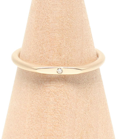 美品 ENEY リング 指輪 K10 ダイヤ レディース SIZE 9号 エネイ