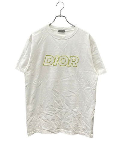 Christian Dior 半袖Tシャツ ネオン ロゴ刺繍 オーバーサイズ 393J696E0847 メンズ SIZE M クリスチャンディオール