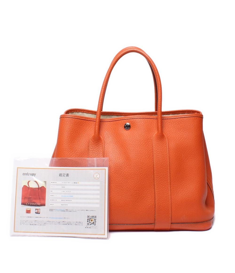 HERMES トートバッグ □R刻印 シルバー金具 ガーデンパーティPM エルメス