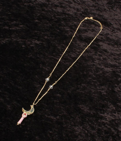 美品 ネックレス セーラームーン  ムーンスティック レディース