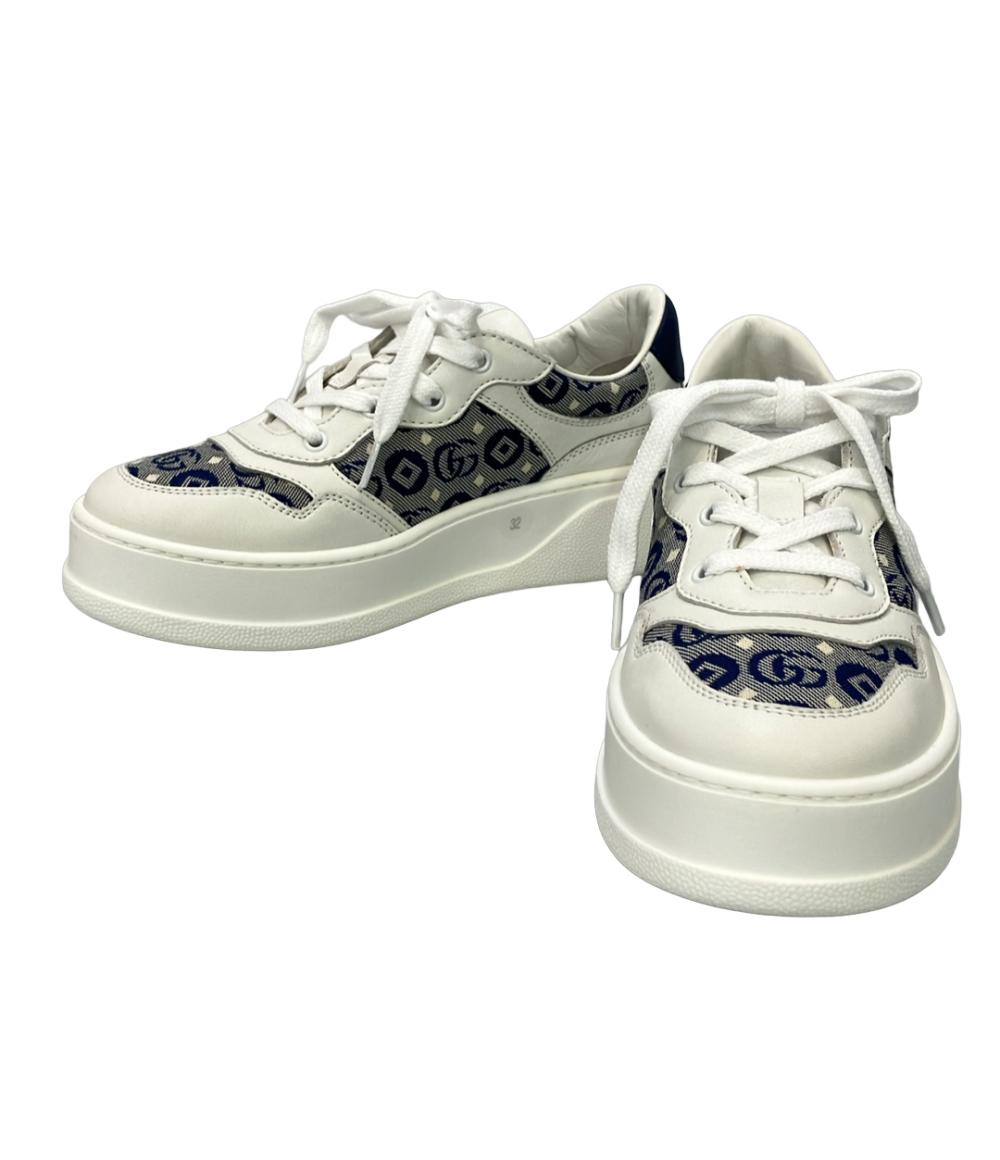 美品 グッチ ローカットスニーカー 755894 キッズ SIZE 32 GUCCI