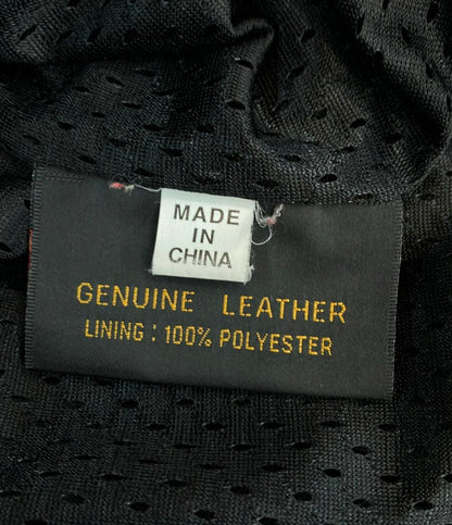 ALPHA レザージャケット フード付き PCU マウンテンパーカー メンズ SIZE S アルファ