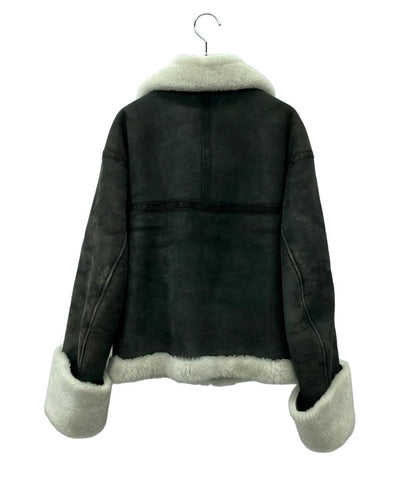TAKESHI KOSAKA by Ys Pink Label ムートンジャケット 裏ボア ダブルジップ レディース SIZE 2 (M) タケシ コウサカ バイ ワイズ ピンクレーベル