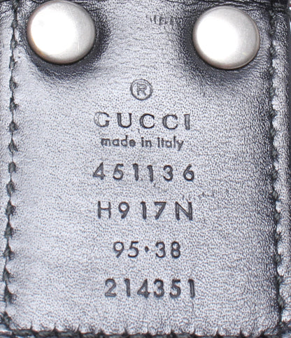 グッチ  ベルト Dリングバックル  シェリー   451136 H917N メンズ  (複数サイズ) GUCCI