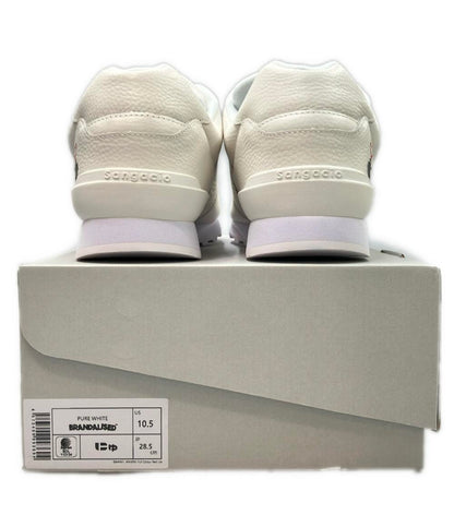 美品 Sangacio BRANDALISED ローカットスニーカー にゅ～ず PURE WHITE メンズ SIZE 28.5 サンガッチョ ブランダライズド