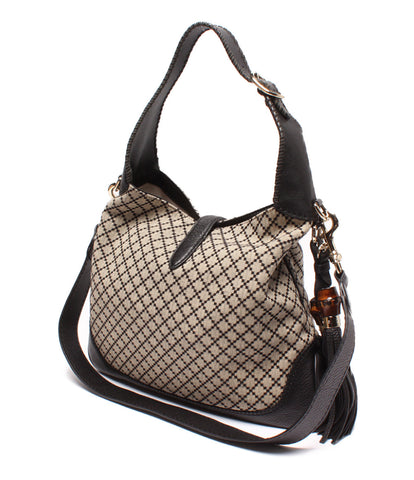 Gucci Beauty 2way Shoulder Bag Canvas New Jackie Diamante 246907 204991 Ladies GUCCI