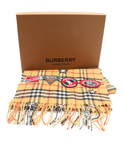 Barberry Beauty Products羊绒100％消声器摊位复古检查蛹20宽男士的Burberry