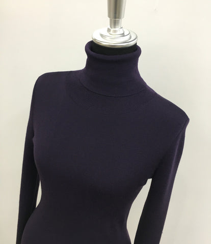 Foxy Beauty Product Wool Tur Neck Knit Purple 25952 Ladies Size M Foxey