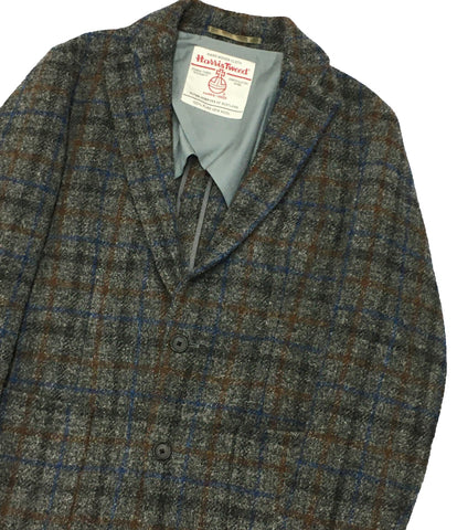 Urban Research Rosso Harris Tweed Woolter Lado Jacket Check RA97-17M010 Men's Size M URBAN RESARCH ROSSO