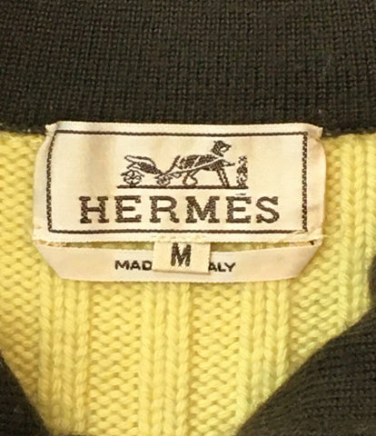 Hermes ถักเลเยอร์ครึ่งซิปถักผู้หญิงขนาด M Hermes