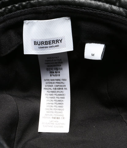 Burberry London England Leather Bucket Hat Women Size M Burberry