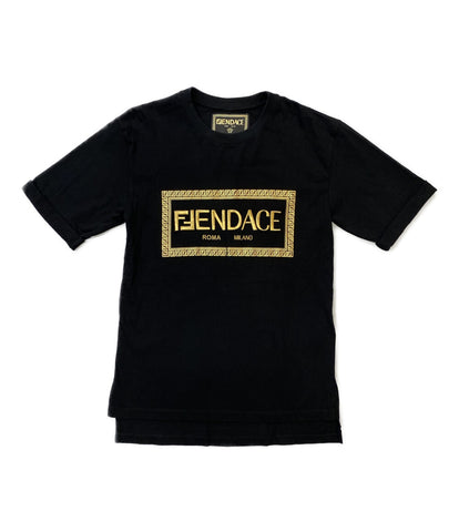 よろしくお願いします【新品】FENDACE ロゴ刺繍Tシャツ　S