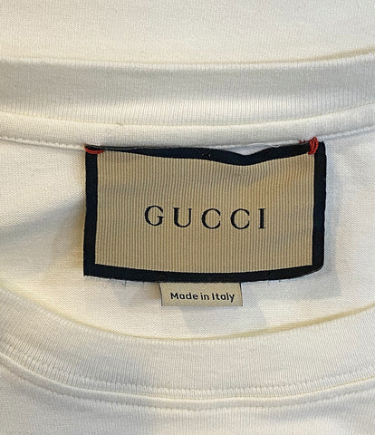 グッチ  半袖Ｔシャツ ブレードロゴ クルーネックTシャツ ホワイト      メンズ SIZE L  GUCCI