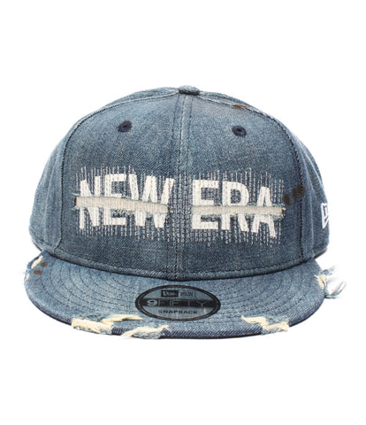 帽子NEW ERA ニューエラ デニム キャップ 7 5/8 新品 ダメージ