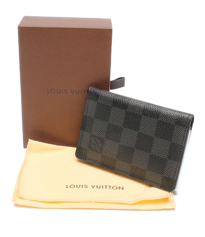Louis Vuitton ความงามกรณีบัตร Damier Graphit ออแกไนเซอร์ IZA POLK M63075 ผู้ชายหลุยส์วิตตอง