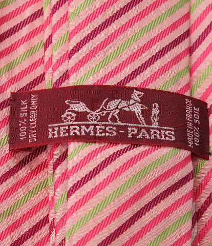 爱马仕领带粉红色条纹75872人的爱马仕