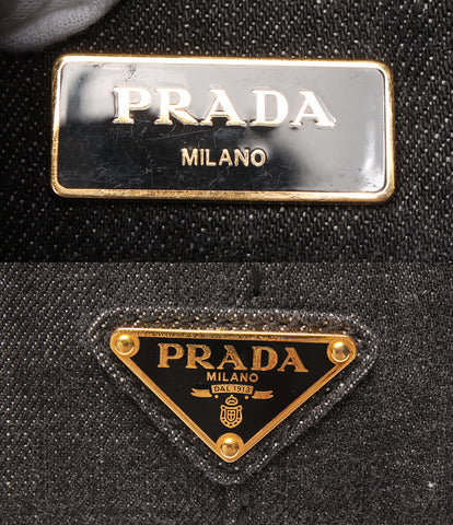 Prada 2way手提包牛仔卡纳帕肩部搭配1BG439女士普拉达