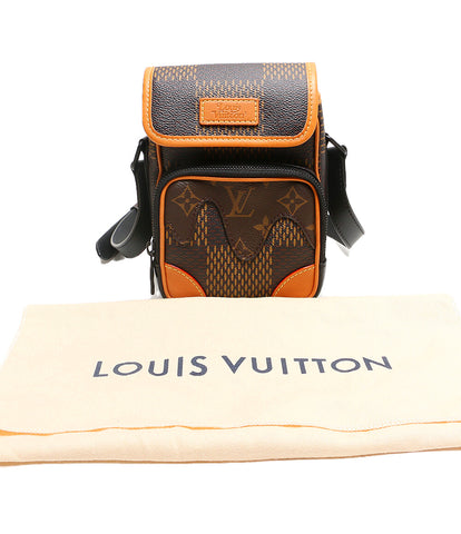 Louis Vuitton ผลิตภัณฑ์ความงาม Monogram Damier Eve ก๋วยเตี๋ยวยักษ์กระเป๋าสะพาย LV ตารางชุดคอลเลกชัน N40357 สุภาพสตรี Louis Vuitton